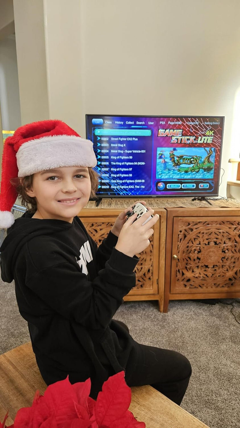 CONSOLA DE JUEGOS RETRO INALÁMBRICA MÁS DE 60 000 JUEGOS CON LICENCIA (2 controles gratis incluidos)