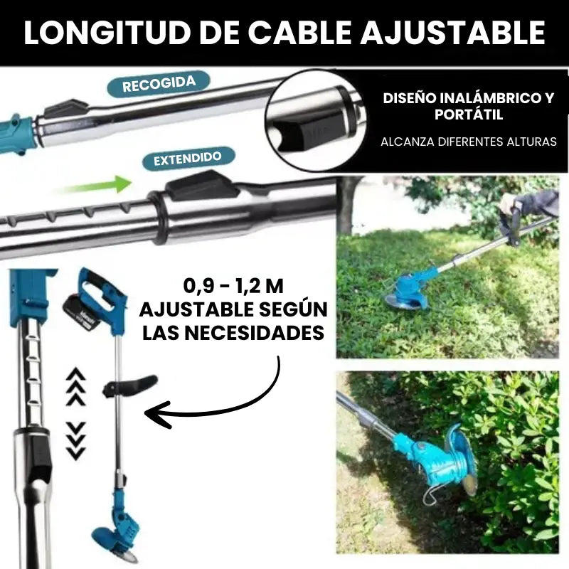 Cortadora de Cesped TurboBlade™ Inalambrica [+2 BATERÍAS RECARGABLES]
