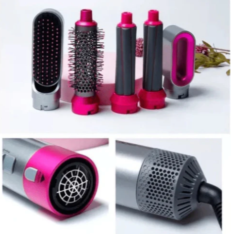 🌟 ¡Transforma Tu Cabello con mas nuevo Cepillo Secador 5 en 1! 💖✨