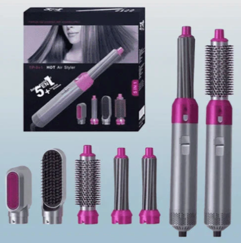 🌟 ¡Transforma Tu Cabello con mas nuevo Cepillo Secador 5 en 1! 💖✨